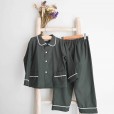 Pijama Verde Garrafa com vivo