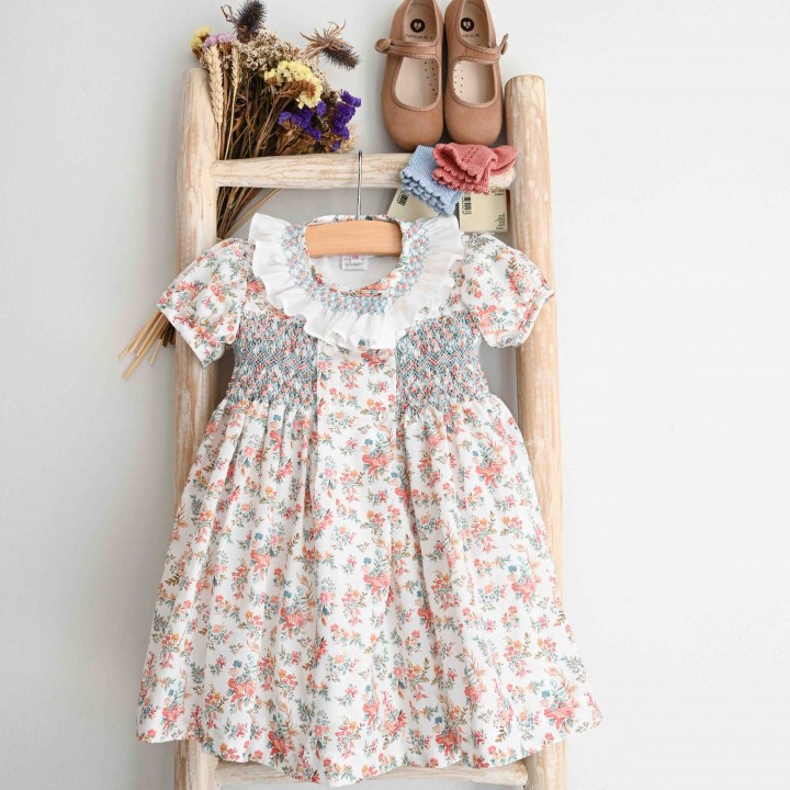 Floral Hand Embroidered Dress