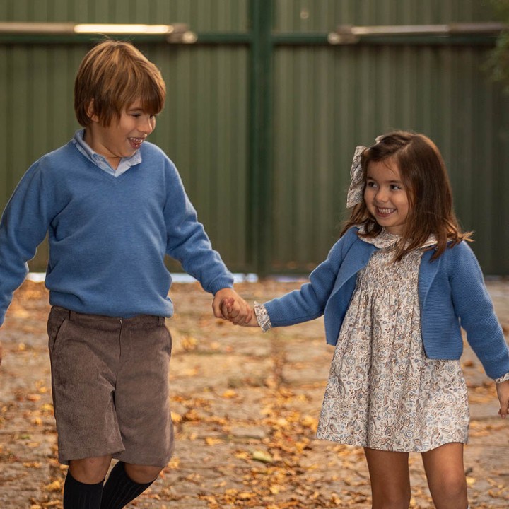 Floral dress with smocked chest