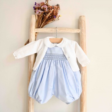 Sleeveless Hand smocked romper