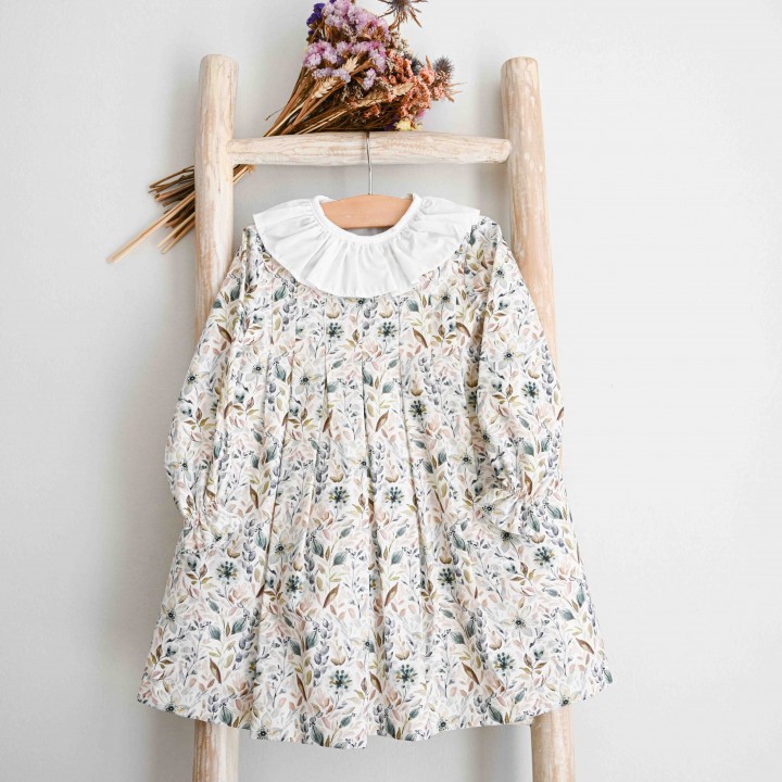 Pleated floral  Dress 